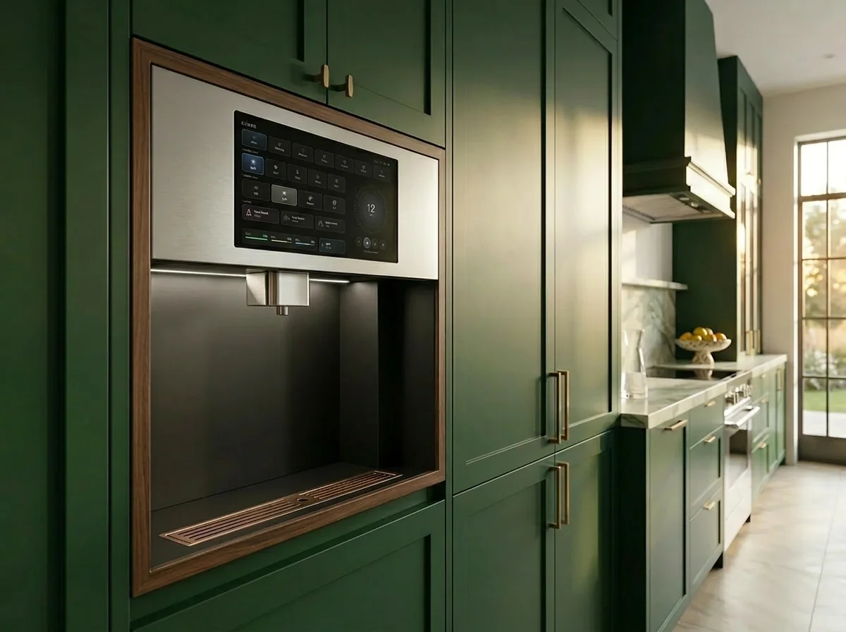 CUIVEN Core Hydration System — wall-recessed in luxury kitchen